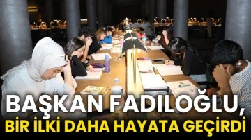 Başkan Fadıloğlu, Bir İlki Daha Hayata Geçirdi