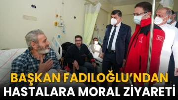 Başkan Fadıloğlu’ndan Hastalara Moral Ziyareti