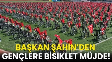 Başkan Şahin’den Gençlere Bisiklet Müjde!