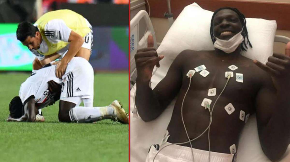Beşiktaş'ın en neşeli ismi Nsakala, hasta yatağından bile yüzleri güldürmeyi başardı