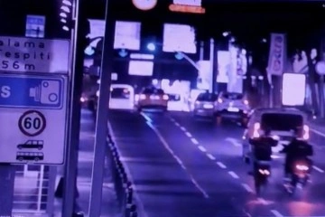 Beşiktaş’ta motosikletli 3 gencin öldüğü kaza kamerada