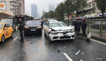 Beşiktaş'ta zincirleme trafik kazası