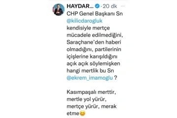 Beyoğlu Belediye Başkanı Yıldız’dan İmamoğlu’na "Kasımpaşa ve mertlik" tepkisi