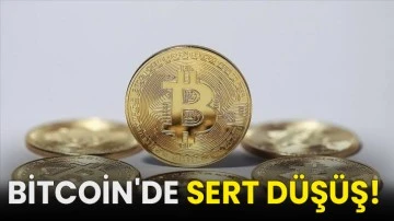 Bitcoin'de sert düşüş!