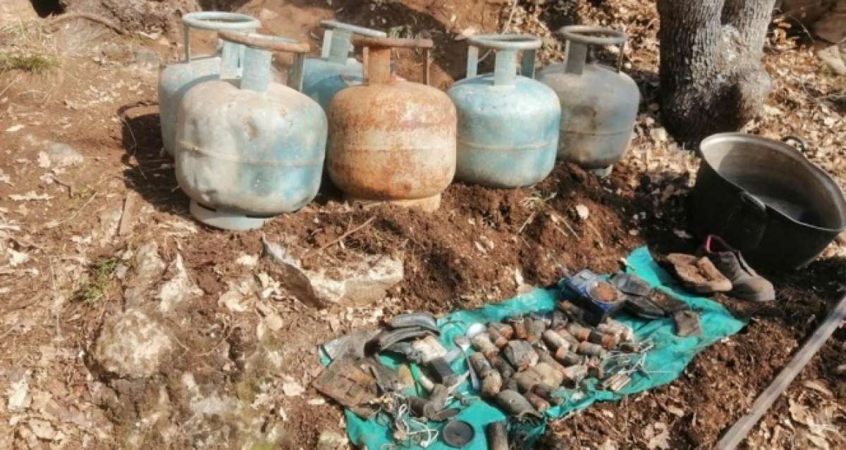 Bitlis'te teröristlere ait 5 mağarada mühimmat ve yaşam malzemesi ele geçirildi