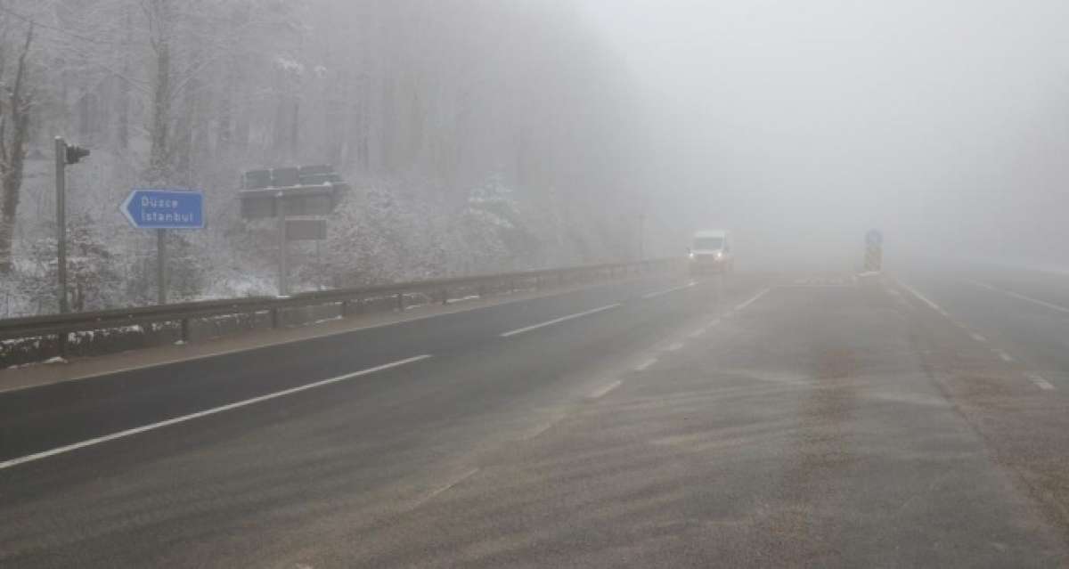 Bolu Dağı'nda sis