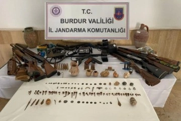 Burdur'da 119 adet muhtelif tarihi eser ele geçirildi