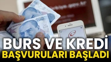Burs ve kredi başvuruları başladı
