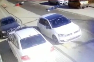 Bursa'da görünmez kaza güvenlik kamerasında