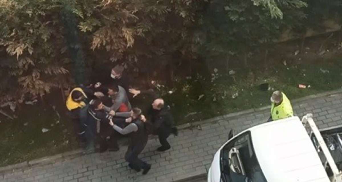 Bursa'da iki grup arasında çıkan park kavgasını polis ekipleri ayırdı