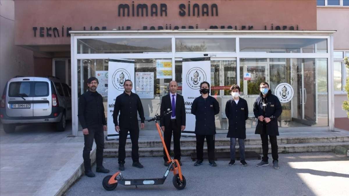 Bursa'da meslek lisesinde üretilen elektrikli scooter için siparişler gelmeye başladı