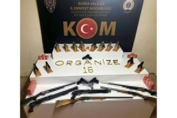 Bursa'da silah tacirlerine şafak operasyonu: 6 kişi tutuklandı