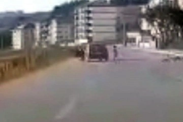 Bursa'daki feci kaza araç kamerasında
