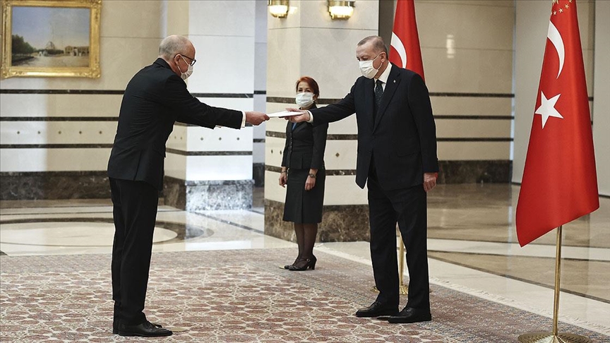Büyükelçiler Herrström ile Meyer-Landrut Cumhurbaşkanı Erdoğan'a güven mektubu sundu