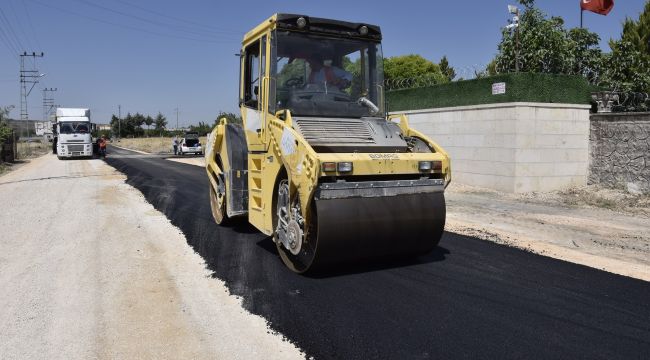 Büyükşehir 5 köyde 14 bin 500 metrelik sıcak asfalt çalışması başlattı