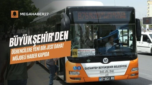 Büyükşehir'den öğrencilere yeni bir jest daha! Müjdeli haber kapıda