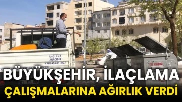 Büyükşehir, ilaçlama çalışmalarına ağırlık verdi