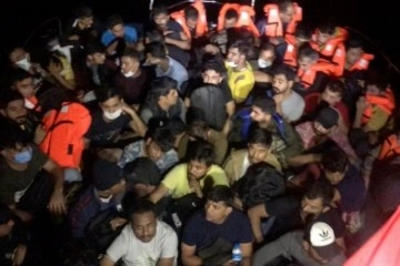 Çanakkale açılarında 58 düzensiz göçmen yakalandı