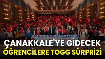 Çanakkale'ye gidecek öğrencilere TOGG sürprizi