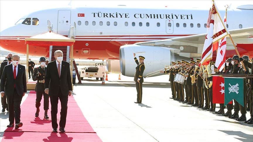 CANLI: Cumhurbaşkanı Erdoğan KKTC’nin 37. kuruluş yıl dönümü törenine katılıyor