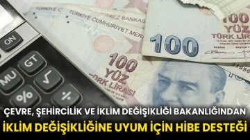 Çevre, Şehircilik ve İklim Değişikliği Bakanlığından iklim değişikliğine uyum için hibe desteği