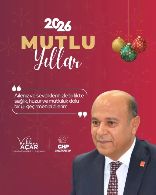 CHP İl Başkanı Acar&rsquo;dan yeni yıl mesajı