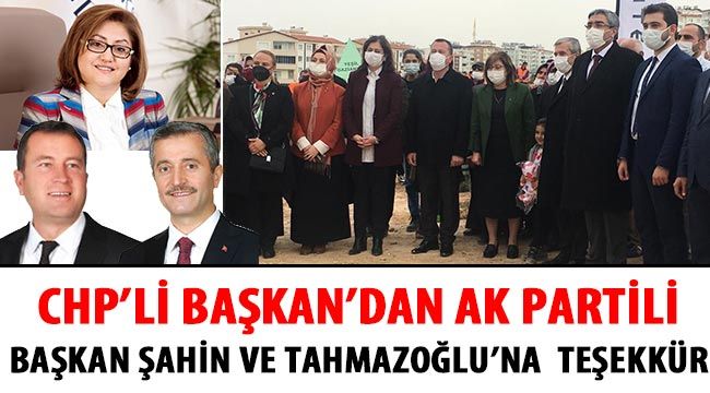 CHP'li Başkan'dan Ak Partili başkan Şahin ve Tahmazoğlu'na  teşekkür
