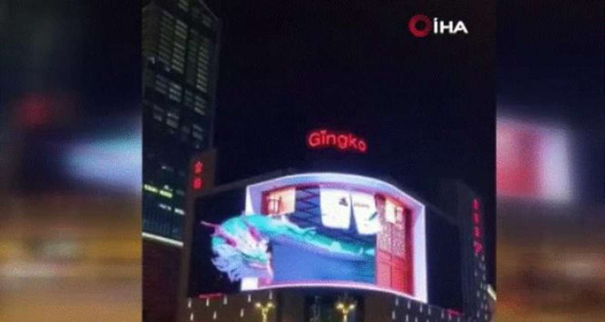 Çin'de 3 boyutlu reklam çılgınlığı