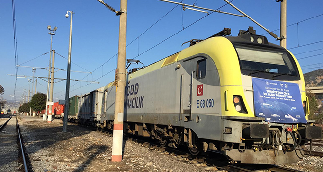 Çin'e giden ilk ihracat treni Bilecik'te durdu