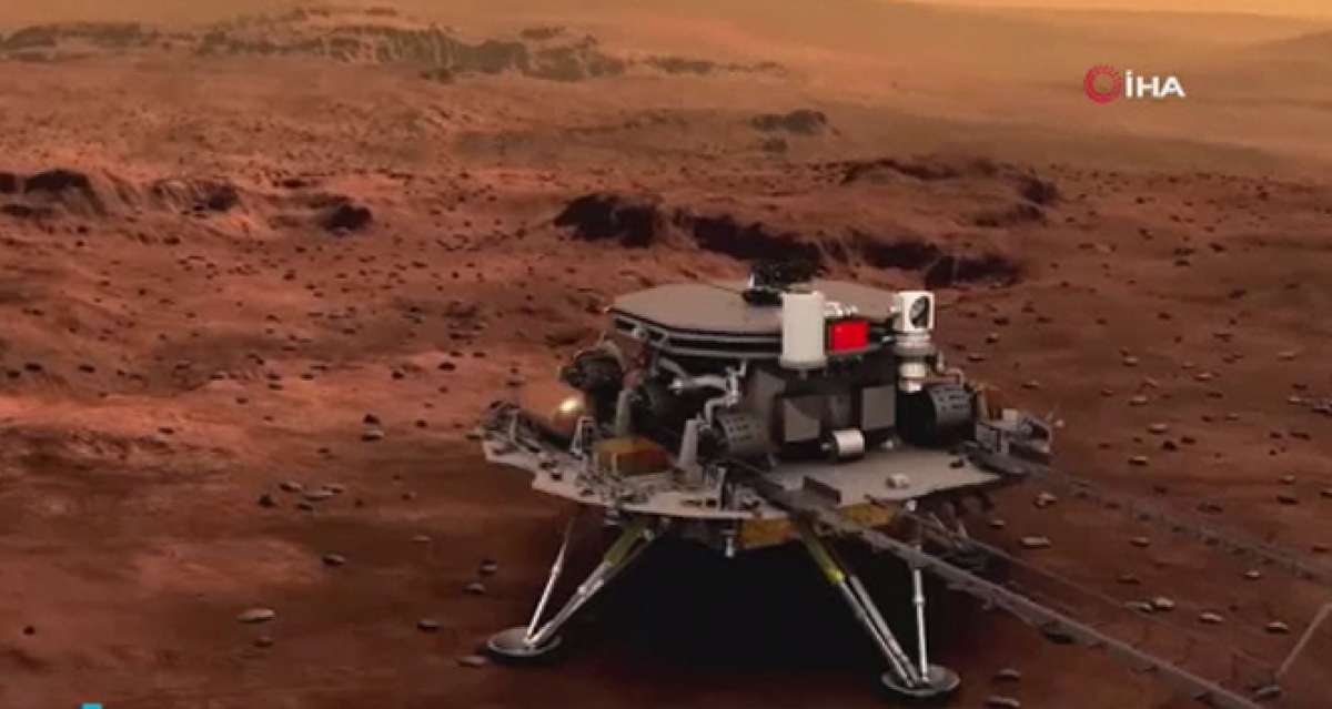 Çin'in Mars keşif aracı Zhurong, Kızıl Gezegen'e ilk ayak izini bıraktı