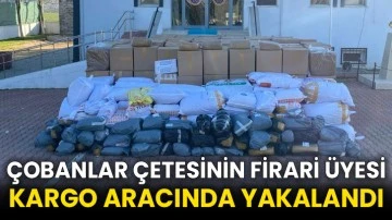 Çobanlar Çetesinin firari üyesi kargo aracında yakalandı