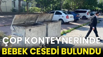 Çöp konteynerinde bebek cesedi bulundu
