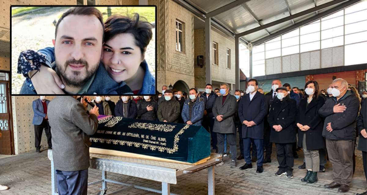 Covid-19'dan ölen 21 haftalık hamile İBB çalışanı son yolculuğuna uğurlandı
