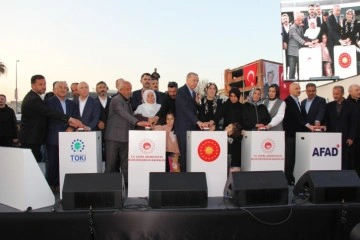 Cumhurbaşkanı Erdoğan Adıyaman’da kalıcı konutların temelini attı