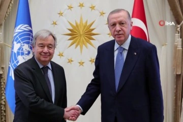 Cumhurbaşkanı Erdoğan, BM Genel Sekteri Guterres ile görüştü