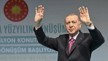 Cumhurbaşkanı Erdoğan: Bugüne kadar 3,3 milyon konutu kentsel dönüşümle yeniledik