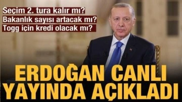 Cumhurbaşkanı Erdoğan canlı yayında soruları yanıtlıyor