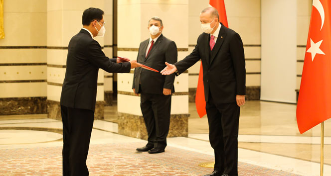 Cumhurbaşkanı Erdoğan, Çin Halk Cumhuriyeti Büyükelçisini kabul etti