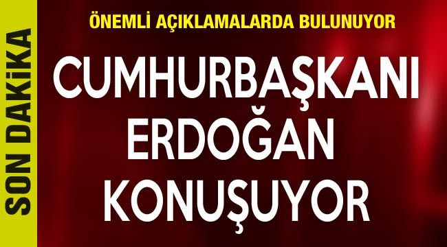 Cumhurbaşkanı Erdoğan cuma namazı çıkışı açıklamalarda bulunuyor..