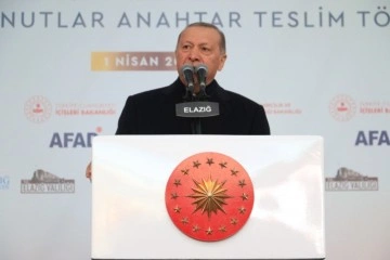 Cumhurbaşkanı Erdoğan, Elazığ’da depremzedelere seslendi