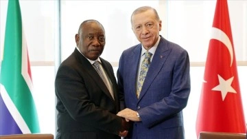 Cumhurbaşkanı Erdoğan, Güney Afrika Cumhuriyeti Cumhurbaşkanı Ramaphosa ile görüştü
