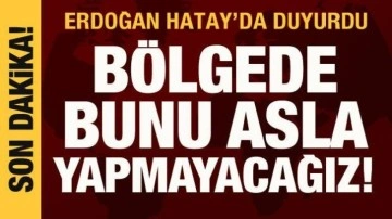 Cumhurbaşkanı Erdoğan, Hatay'da konuşuyor