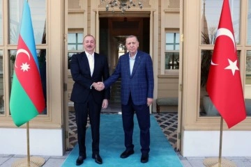 Cumhurbaşkanı Erdoğan ile Azerbaycan Cumhurbaşkanı Aliyev’in görüşmesi başladı