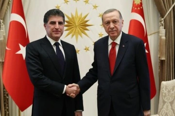 Cumhurbaşkanı Erdoğan, Irak Kürt Bölgesel Yönetimi (IKBY) Başkanı Barzani'yi kabul etti