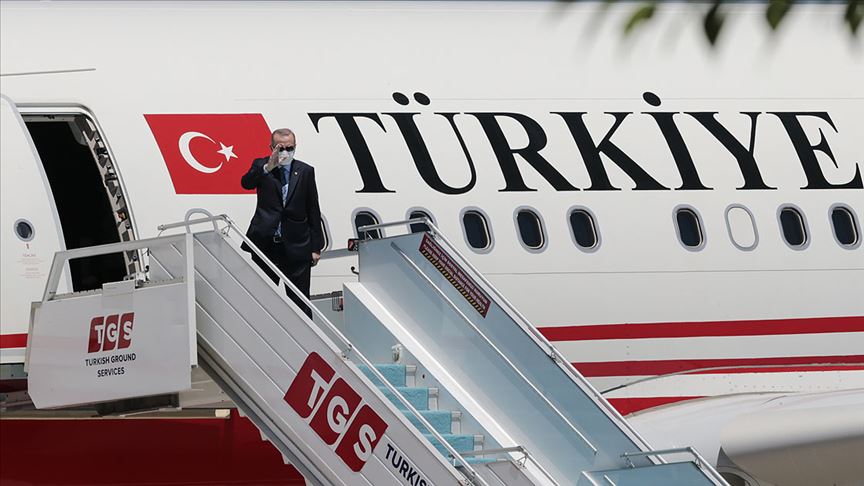 Cumhurbaşkanı Erdoğan Kuzey Kıbrıs Türk Cumhuriyeti’ne gitti