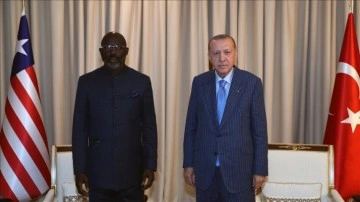 Cumhurbaşkanı Erdoğan, Liberya Cumhurbaşkanı Weah ile telefonda görüştü