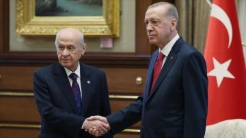Cumhurbaşkanı Erdoğan, MHP Genel Başkanı Bahçeli ile görüşüyor