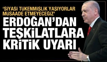 Cumhurbaşkanı Erdoğan: Muhalefetin toplumu kutuplaştırmasına izin vermeyeceğiz