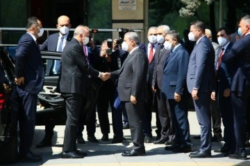 Cumhurbaşkanı Erdoğan, Mustafa Destici'yi BBP Genel Merkezi'nde ziyaret etti