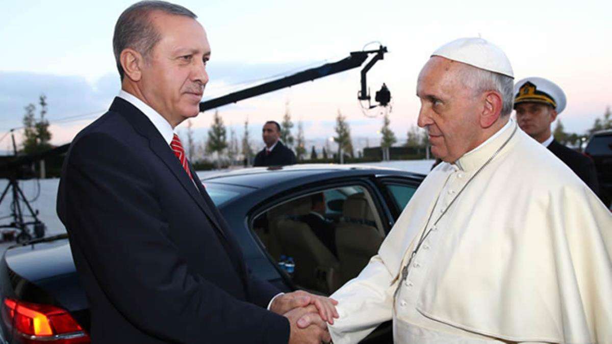 Cumhurbaşkanı Erdoğan, Papa ile görüştü: İsrail'e dur deyin